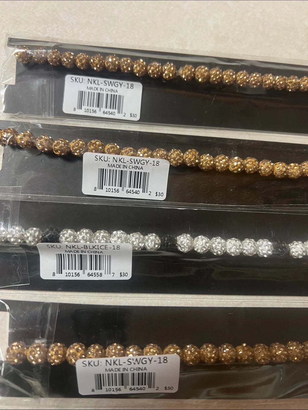 Dirty Minds 18” ice collection necklaces